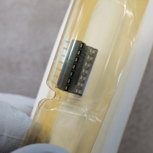 Close-up of 14-pin IC socket in packaging for Radio Shack 276-1999.