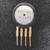 Front of Motorola MPX2101D pressure sensor element, metal cap stamped MPX2101D and M 8645