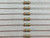 Multiple carbon film resistors showing clean, shiny leads with no visible oxidation. Color bands are clear.