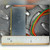 Edge view of module against inch ruler showing block thickness and thin yellow base layer