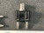 Top view of Pomona 1269 adapter, BNC jack upward and both banana plugs downward