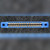 MP-0100-18-DP-1 card slot front view showing dual rows of gold contacts and mounting ears