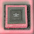 Motorola MC68340RP16B processor top marked 2E16G CNEDU9439 and JAPAN on pink foam