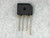 Black square SIP package with mounting hole, four gold-tone straight leads, no visible markings on face shown.