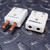 Omega NHX-U-MF standard thermocouple connector male and female pair.