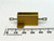 Side profile of gold finned RH-25 housing showing tinned solder lug terminals