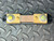 Top down view of Empro HA-500-100 shunt showing both current studs and sense screws