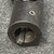 End view of the keyed bore with a shaft key seated in the keyway