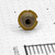 HL6726MG emitter face close-up: glass window, gold flange, two V-notches and a squared keyed cut