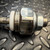 Stud-mount SCR with white ceramic insulator collar. Markings read "CEHCO 350CR120 9243." Threaded stud and hex nut show light surface oxidation.