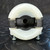 Rear view of the Hubbell HBL2521 Twist-Lock Plug 20A 277/480V 4P 5W Insulgrip from PartsMine.com, focusing on the cable entry point and dual screws for securing the wiring.
