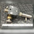 Rear plate of the manipulator with two slotted screws, brass drum graduations and mount post