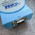 Angled close-up of ADAM-4520 female DB-9 RS-232 connector with jackscrew standoffs and edge marking 11