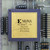 Close-up of gold lid marked XILINX XC3090 -70 PG175C X07902M X9226ME on purple ceramic body