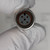 5-position socket face with numbered contacts 1–5, orange O-ring seal intact, knurled nickel coupling ring, no pin damage.