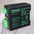 Black DIN-rail housing with green terminal blocks on left side. Label reads ART. NO: 85161, input 100-240VAC/110-300VDC, output 24VDC 1.3A. Made in Czech Republic.