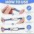 Illustrated instructions for using the ObtainSurplus PCRC-001 paracord roller clip.