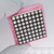Angled perspective of the PARTSMINE A-1013 8x8 LED dot matrix display.
