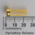 Side profile with millimeter scale of Motorola MC351G gold can package with long straight leads.