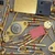Close-up of vintage Motorola MC1438R TO-3 package and gold-plated pins.