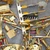 Close-up of gold-plated pins on carrier strip and RF connectors for E-SCRAP 101526-100G.
