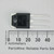 Fairchild IRFP140A transistor shown next to a millimeter ruler for scale.
