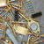 Detail view of TO-3 transistor, gold fingers, and contact pins in lot 101526-130G.