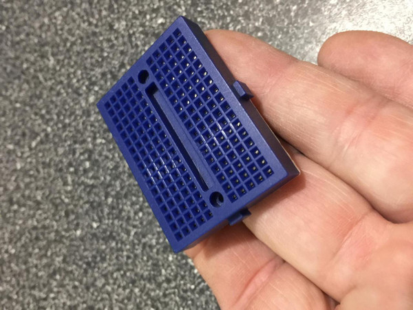 Solderless Mini Breadboard, 170 Tie Point,1.5" X 1.75" - BLUE - DD18038 | PartsMine.com