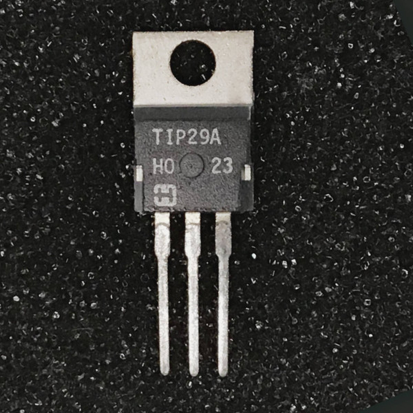 Harris TIP29A NPN transistor in a TO-220 case with metal tab and three leads
