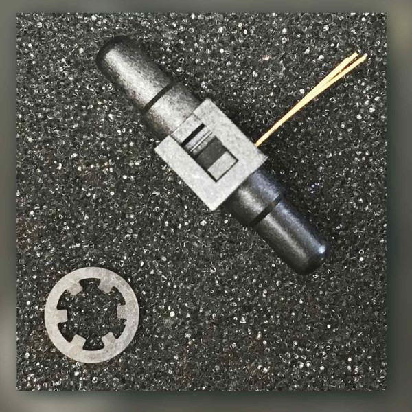 Honeywell 26PCAFA6D differential pressure sensor with bright gold plated leads and steel lockring alongside