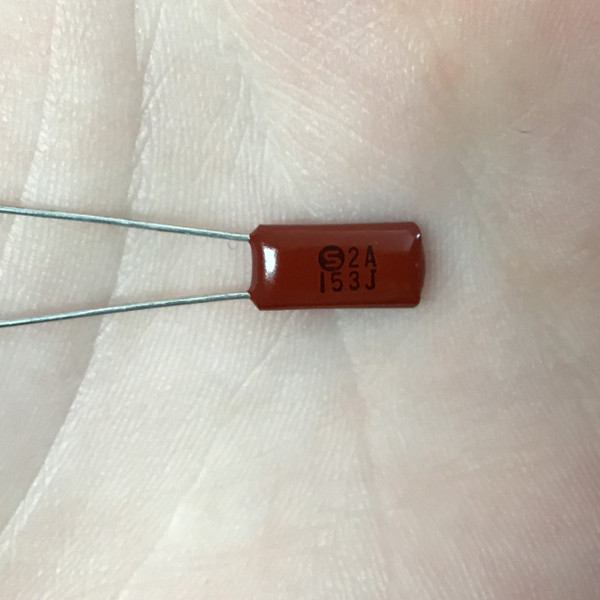 Simtek? Signetics? 2A153J 100V 0.015uF Polyester Film Capacitor Y19345 | PartsMine.com