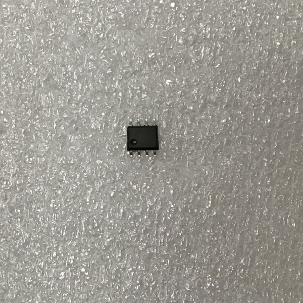 National Semiconductor LM358AM dual op amp 8-pin SOIC, top view on clear plastic wrap