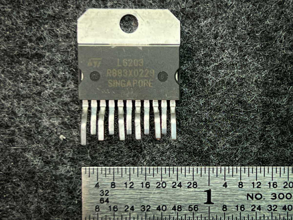 Multiwatt11 DMOS Full Bridge Driver, ST Microelectronics, L6203 - A22006 | PartsMine.com