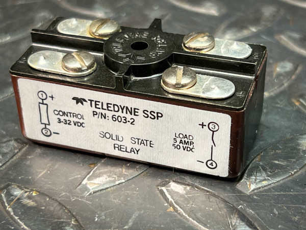 Optically Isolated Solid State Relay, 3-32 VDC / 50 VDC, 5A, Teledyne SSP 603-2 - A22023 | PartsMine.com