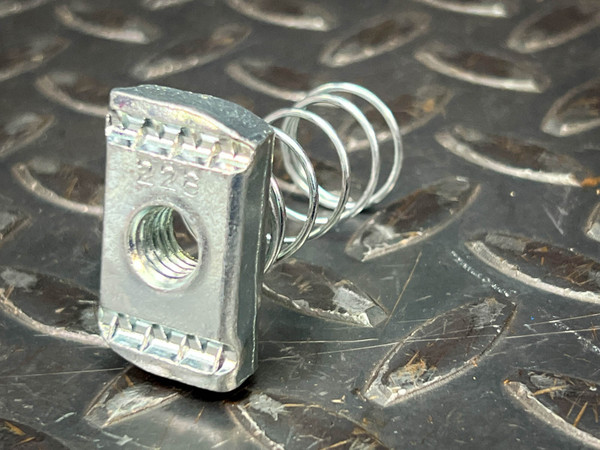 3/8" Zinc Channel Spring Nut, Cooper B-Line 228 - PartsMine.com