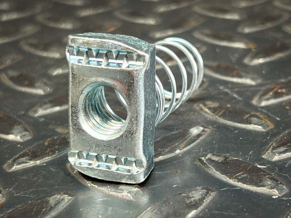 1/2" Zinc Channel Spring Nut for Unistrut - W22017 | PartsMine.com