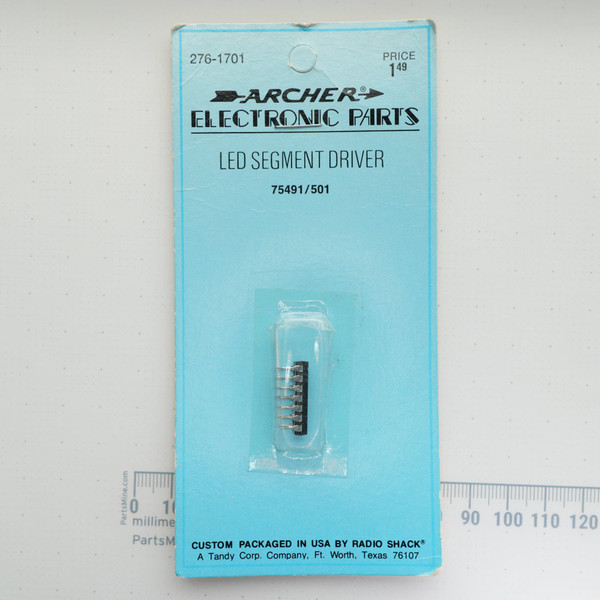 Front view of Archer 276-1701 LED segment driver packaged on factory retail card.