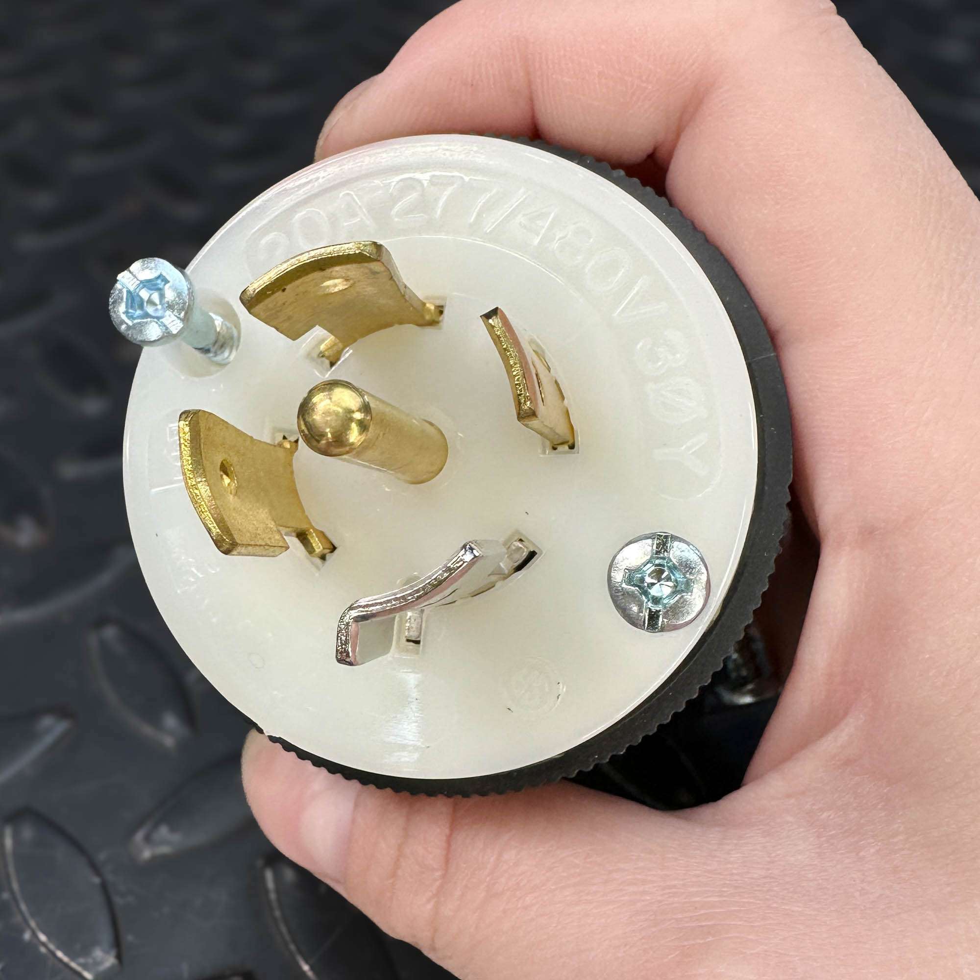 Hubbell HBL2521 Twist-Lock Plug 20A 277/480V 4P 5W