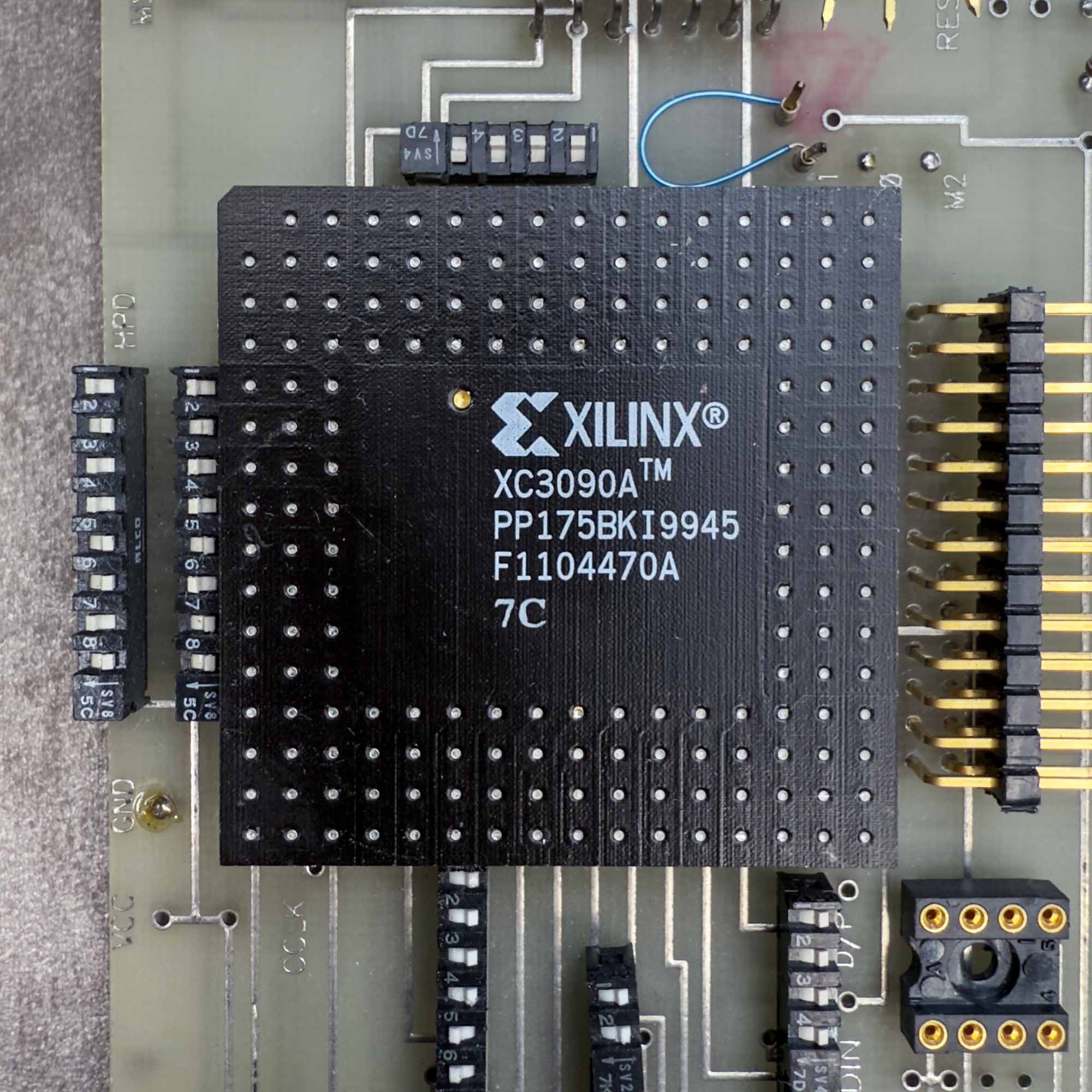 Xilinx XC3090A PP175BK FPGA with Breakout PCB