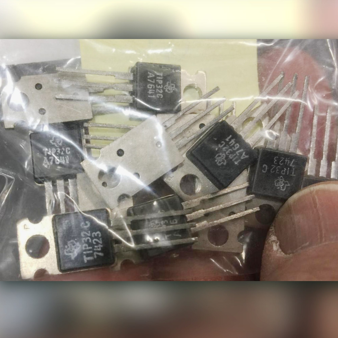 Texas Instruments TIP32C PNP Power Transistor 100V 3A TO-220 NOS Each
