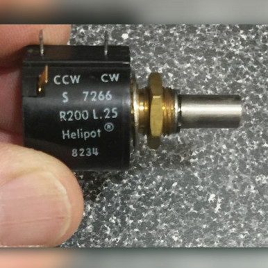 Beckman Helipot 7266 R200 L.25 10-Turn Precision Potentiometer, Sold Each