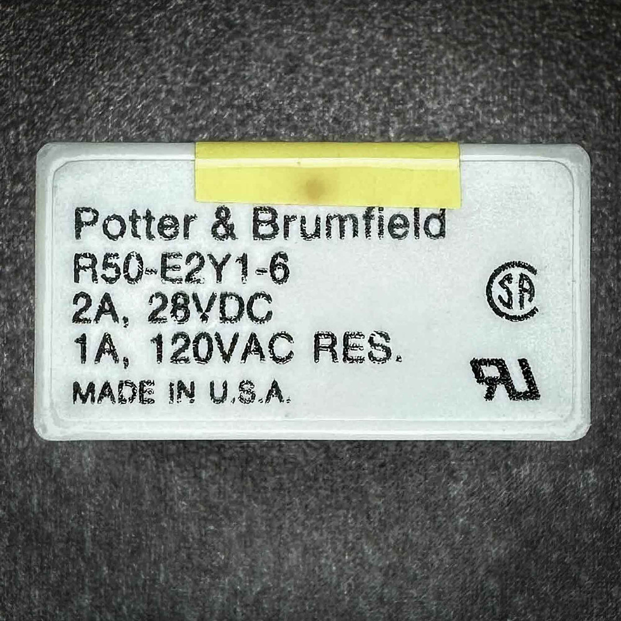 Potter & Brumfield R50 Series 6VDC 2A SPDT PCB Relay, R50-E2Y1-6