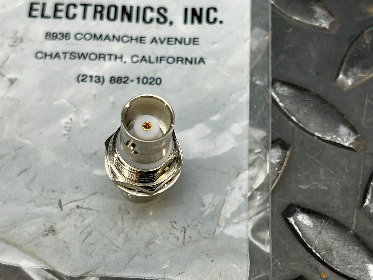 Trompeter / Cinch BJ28 Coaxial Connector BNC Jack, Panelmount, Female to Female Socket, 50Ohm