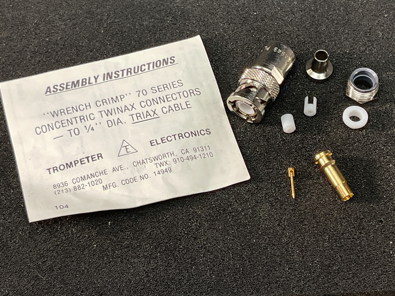 Trompeter TEI14949 70 Series Twinax Connector M21053