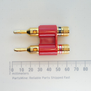Stinger DBP-RED-S Dual Banana Plug Connector Screw Terminals Used