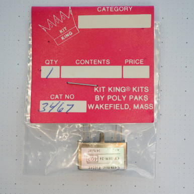 Kit King Kits CF-10M-24-402 10.7 MHz Ceramic Filter Taiyo Yuden NOS