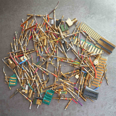 ~110g Gold Recovery E-Scrap Mixed Plated Pins & PCB Fingers Material Used
