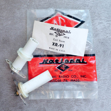 National Radio XR-91 Adjustable Slug-Tuned RF Coil Forms 2-Pack Used