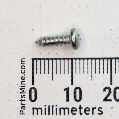 M2.9 x 9.5mm Pan Head Phillips Screw A2 Stainless Newco 14085 NOS