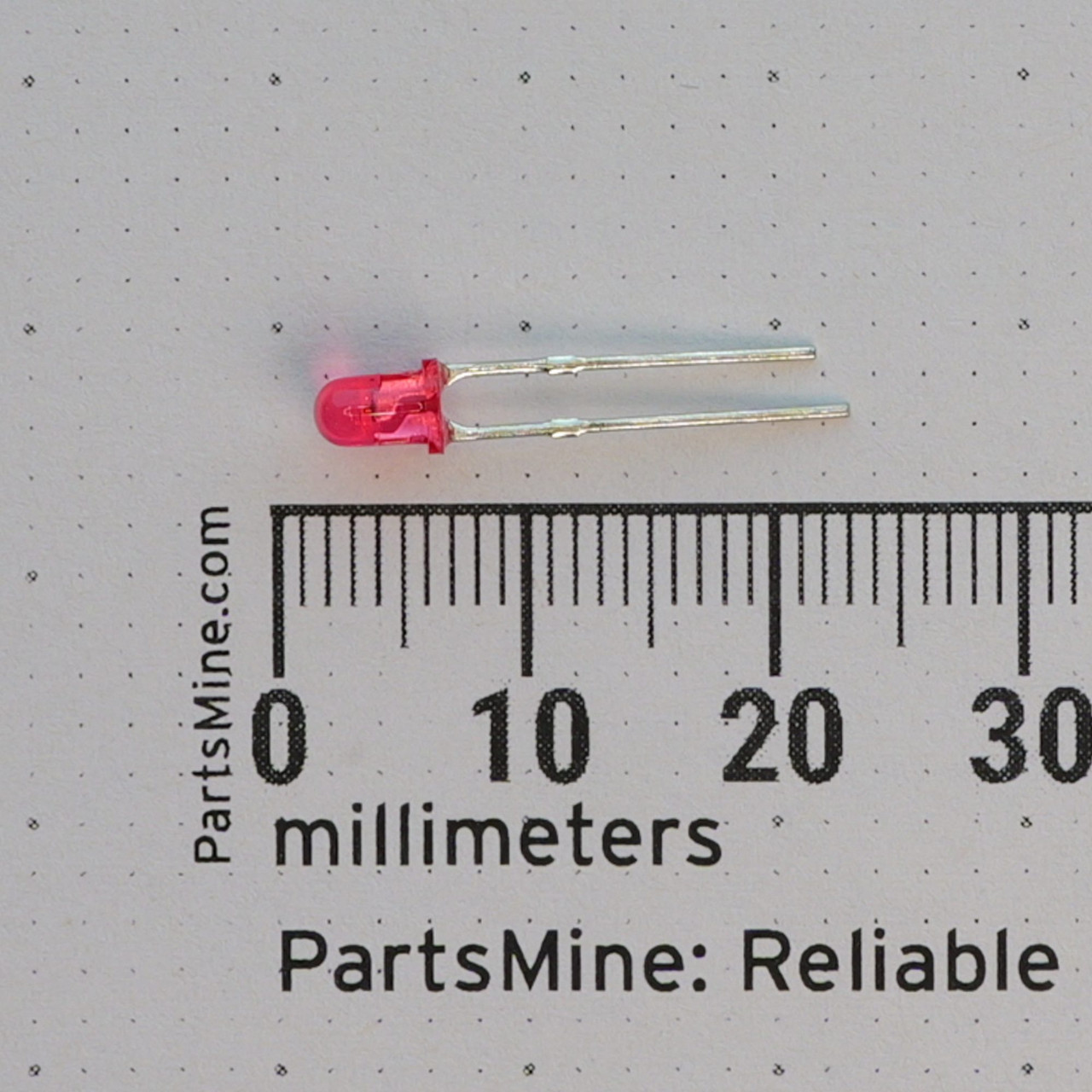 Panasonic LN28RCP Red 3mm T-1 Radial Through-Hole LED NOS